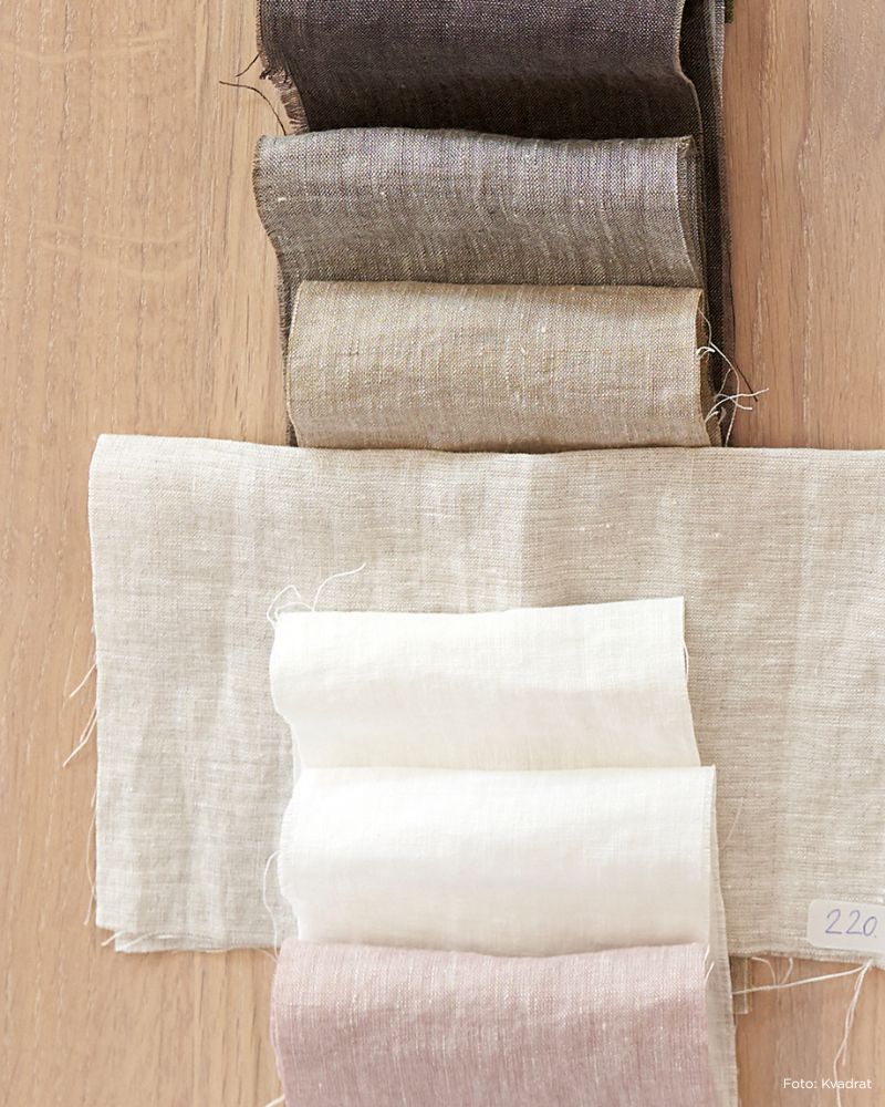 Leinenvorhang – Heron - Weiss