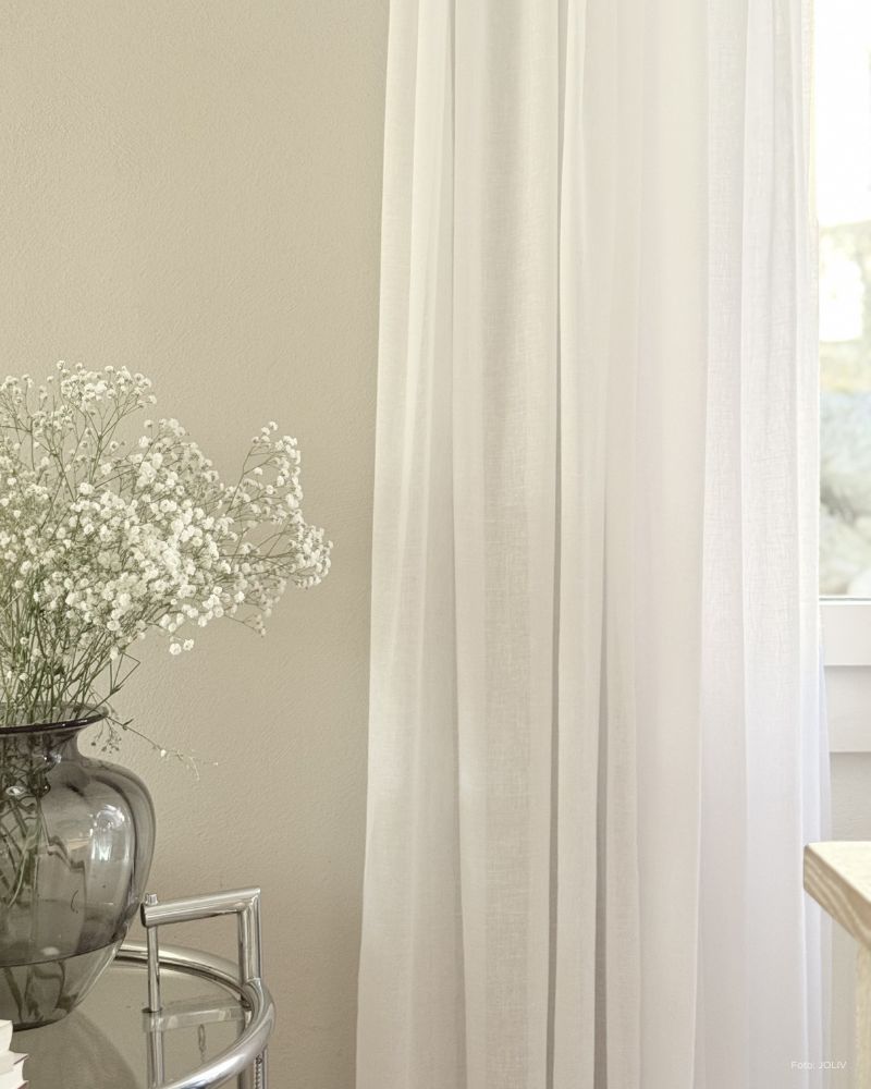 Tagesvorhang –  Soft Linen - White
